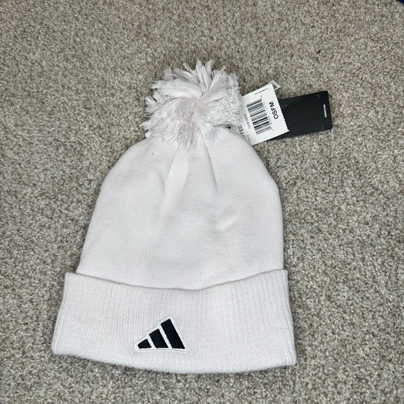 adidas Other - Adidas White Pom-Pom Beanie NWT